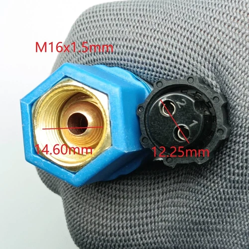 Antorcha TIG de gel de sílice de 2 pines para soldador Eastwood TIG 5M 16 FT 200A refrigerada por aire - Imagen 2 de 5
