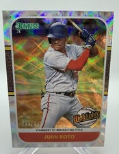 Juan Soto 2021 Panini Donruss Highlights #3 Silver /349 Washington Nationals HI3