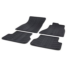 Gledring Tailored Rubber Floor Mats to fit Audi A6 C7 11-18 Black Moulded Set