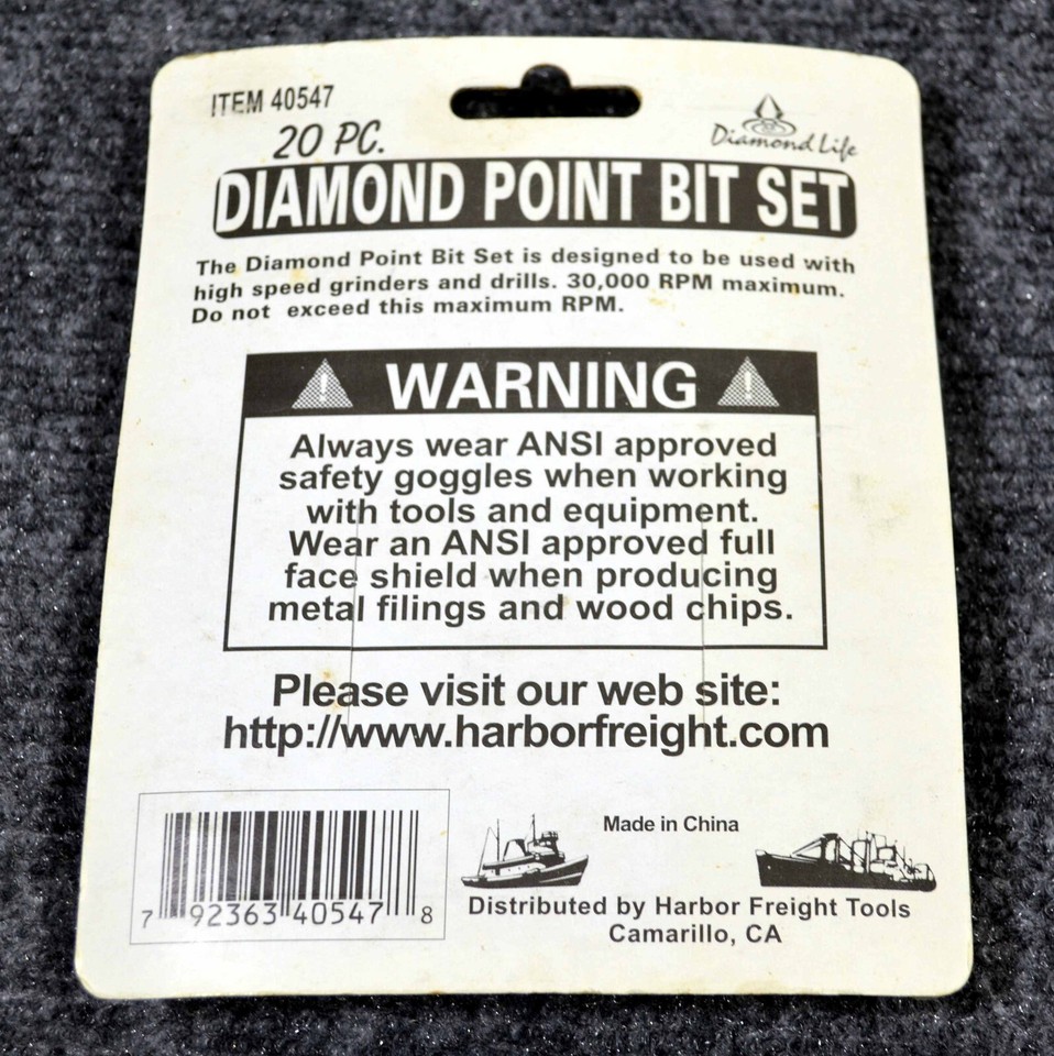 Brand New Diamond Life 20 Piece Diamond Point Bit Set - Sealed Pack | eBay