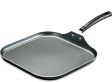 Non Stick Griddle Pan Square Flat Grill Cookware Frying Skillet BBQ 11"