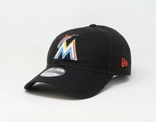 New Era 9Twenty Men Women Cap Miami Marlins Core Classic Black Adjustable Hat