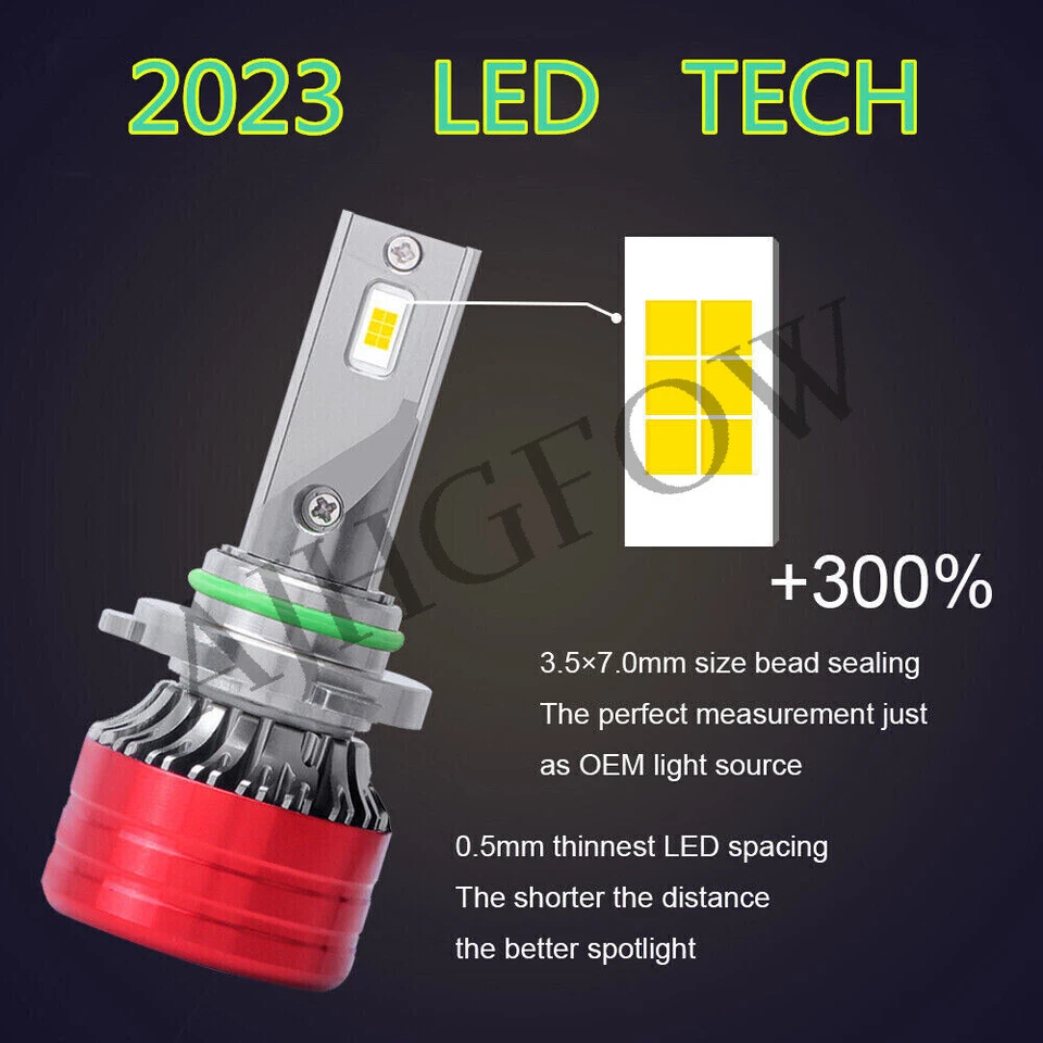 For Cadillac DeVille 1990-2005 Led Headlight Spuer birght White 6500k 2pcs - Imagem 2 de 4