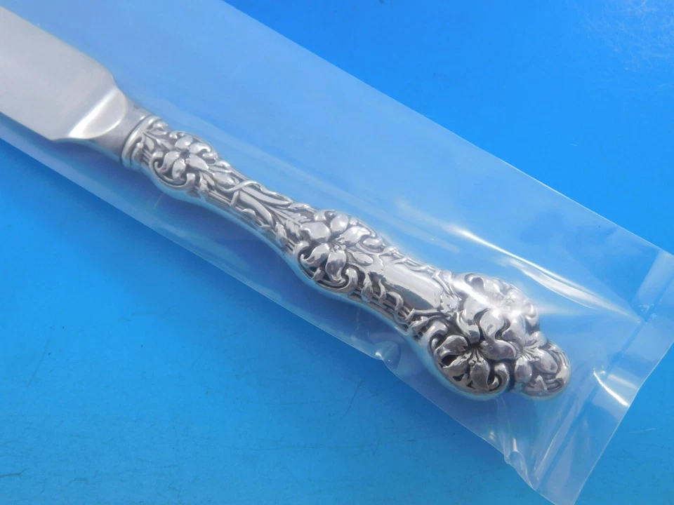 Old Orange Blossom by Alvin / Gorham Sterling Silver Steak Knife Serrated Custom - Image 4 of 4