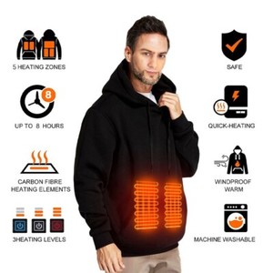 Heated Hoodie For Men & Women – Rechargeable Battery, 6 Heating Zones, 3 Temp Settings