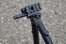 One New Adjustable Airsoft Sniper Rifle Bipod With Adaptor For Well MB01