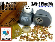Green Stuff World Grey Leaf Punch - Creates 1:35, 1:43, and 1:48 Scale Leafs