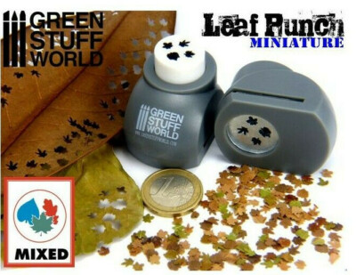 Green Stuff World Grey Leaf Punch - Creates 1:35, 1:43, and 1:48 Scale Leafs