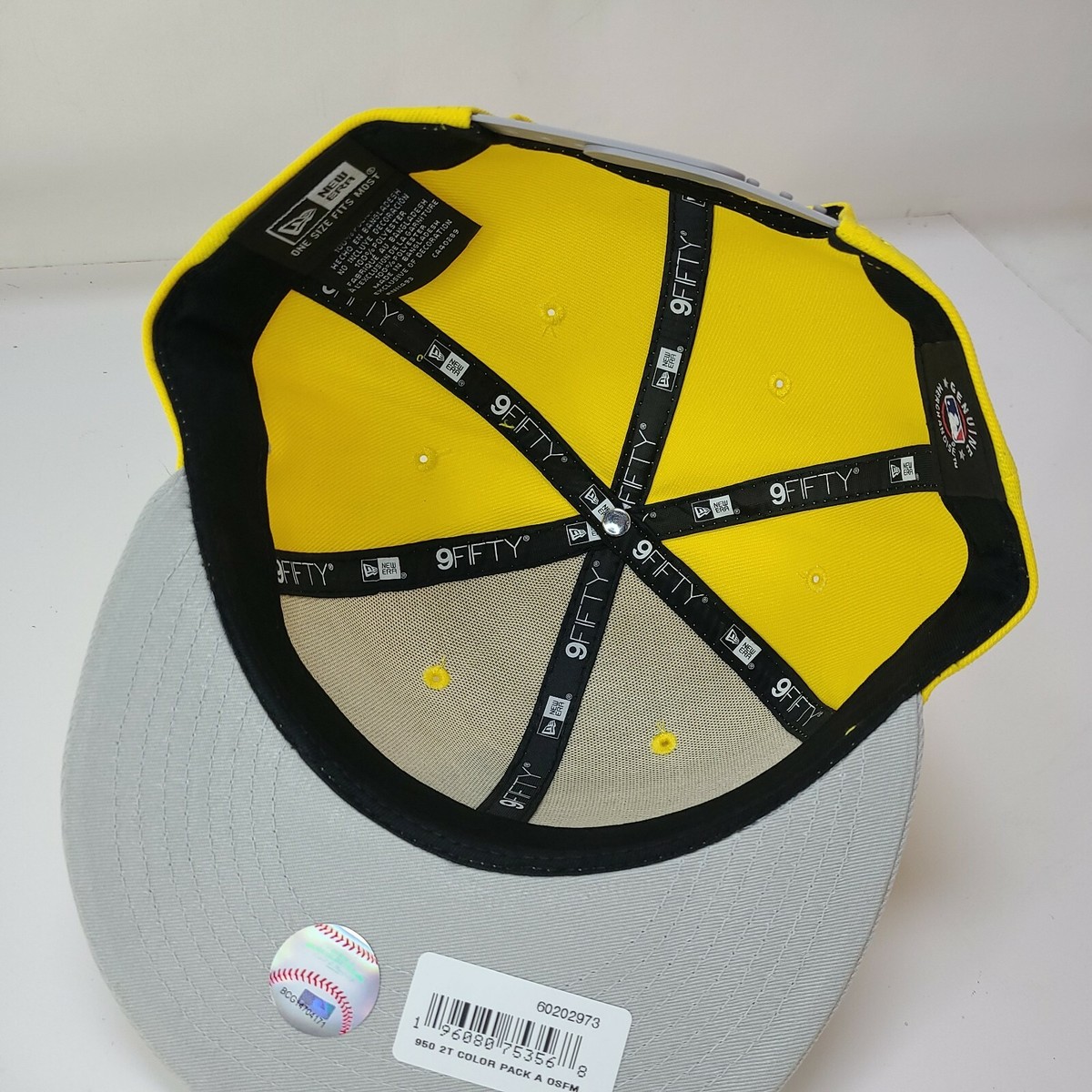 Atlanta Braves Hat ATL Lemonade Yellow Gray Spring New Era