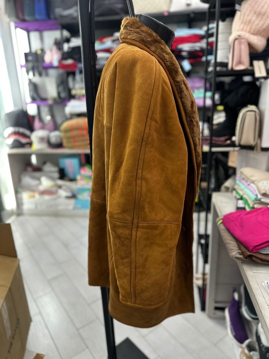 Elisa Sori Shearling Coat Used Woman Size 50 Brown LLV282 | eBay