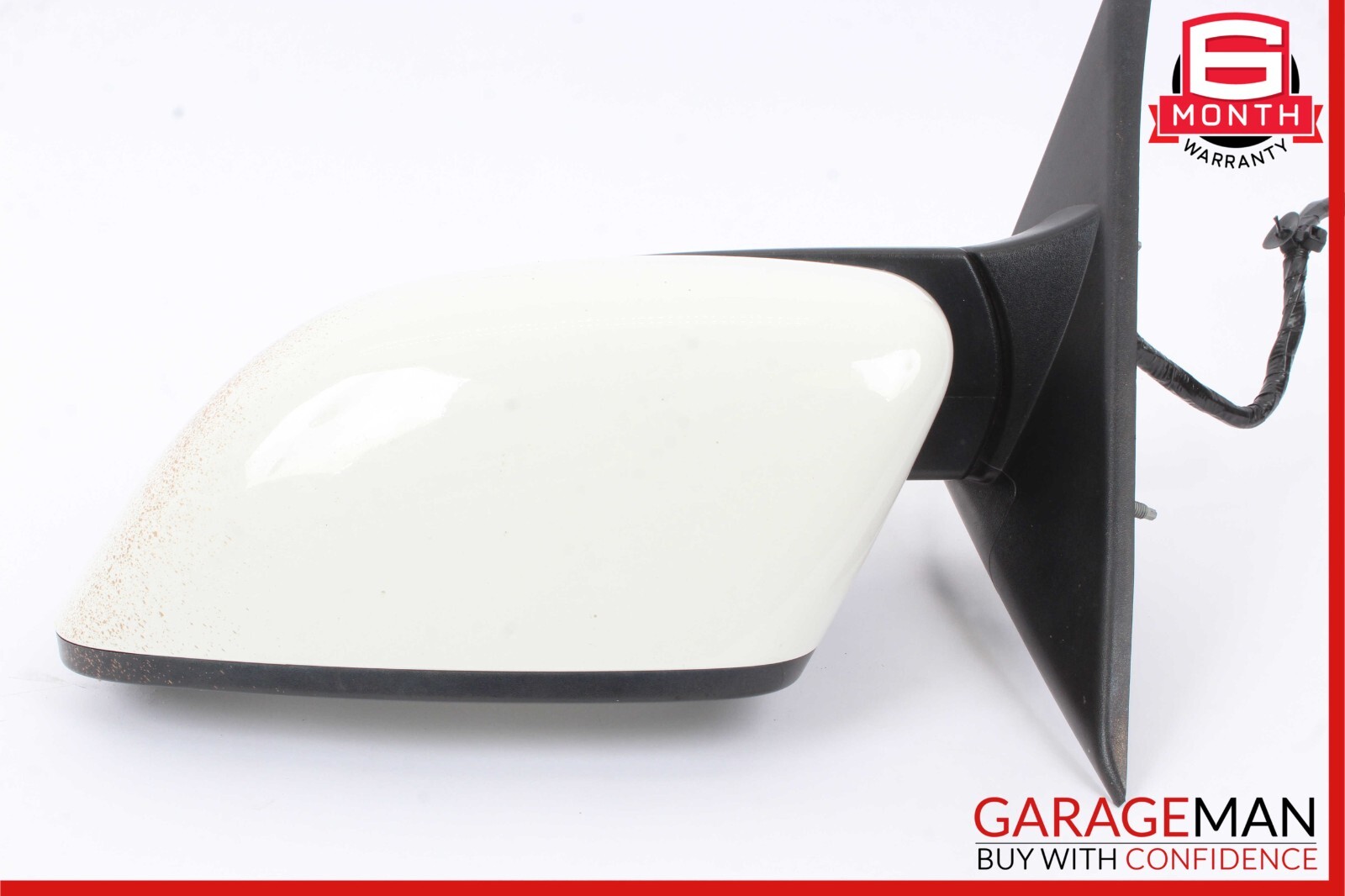 14-17 Maserati Ghibli Front Left Driver Side Mirror Door Rear View White