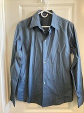 Everlane Long Sleeve Poplin Shirt Button Front Mens Size Medium Dark Green