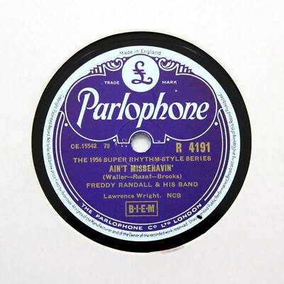 FREDDY RANDALL BAND ''Ain't Misbehavin ' / Ja Da'' (E++) PARLOPHONE R-4191 [78]