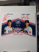 2018 Stars & Stripes SETH BEER & Eierman auto #/10 red ink dual Autograph card