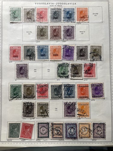 R- 1918~86 Extensive Yugoslavia Stamp Collection - Quite Full - Early Ovrprnts - Picture 8 of 12