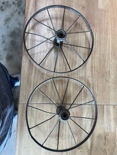 2 Early Steel Trike Wheels.