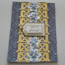 Anna Griffin "For My Friend" 3D Handmade Layered Card