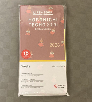 #ad Hobonichi Techo Weeks 2026 Moomin Little My Planner English Edition $38.00