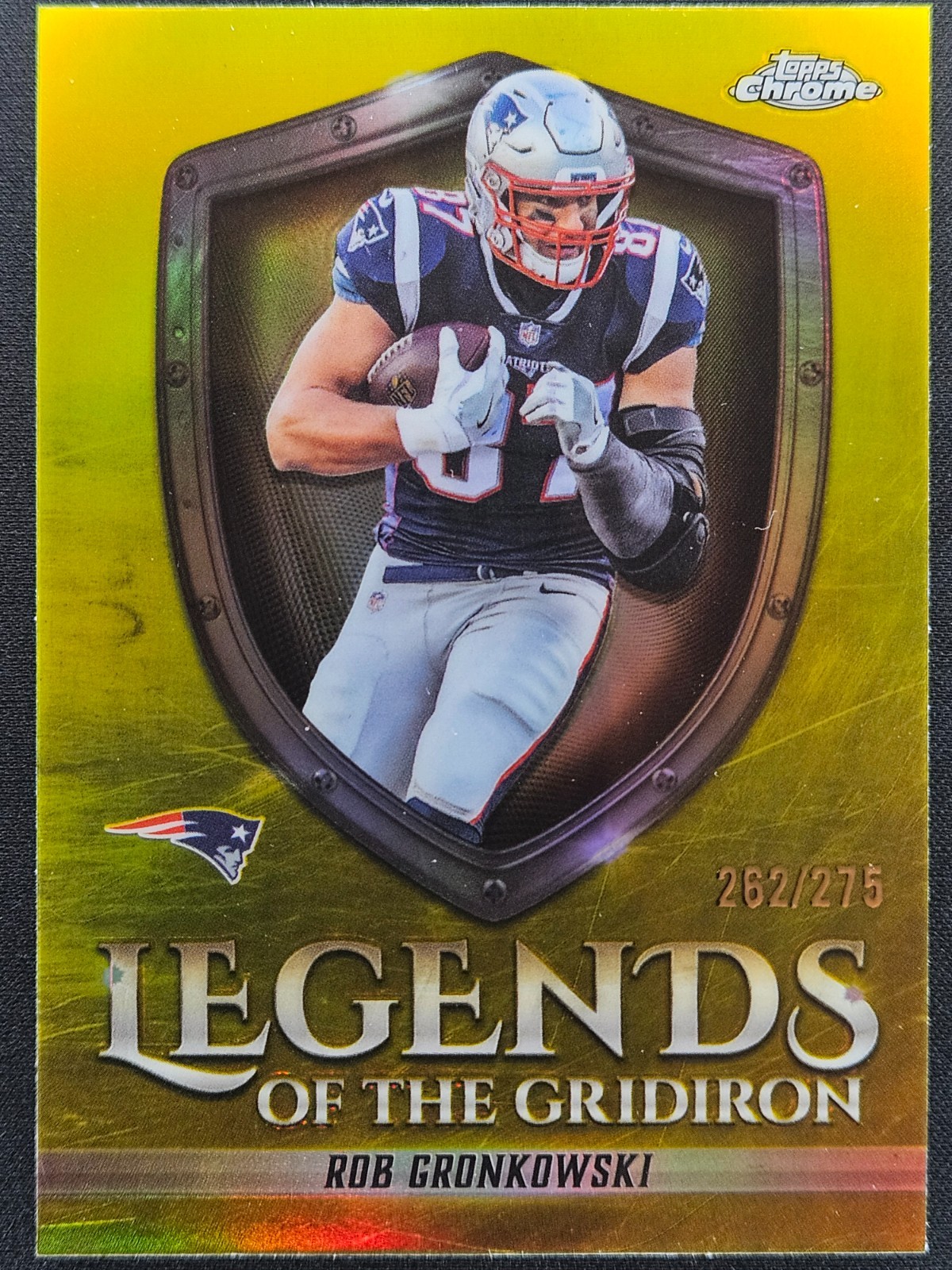 2025 Topps Chrome - Rob Gronkowski Legends Gridiron #LOG-29 Yellow /275 + FREE🔥