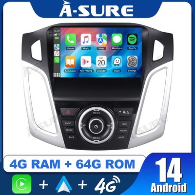 Android 14 CarPlay 8 Core 4G+64G Für Ford Focus MK3 2011-2018 Autoradio GPS NAVI
