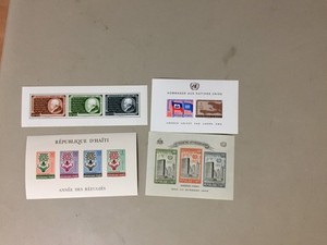 Four Haiti MNH SS.Three are with imperf stamps