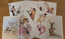 FIVE P&O CRUISES SS CANBERRA 'THEME NIGHT' MENUS + TWO LUNCH MENUS