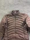 Patagonia Jacket Womens XL Brown Down Puffer Full Zip Lightweight Insulated
