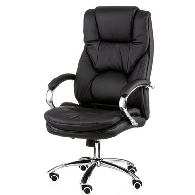 Special4You Bürostuhl / Chefsessel / Ergonomischer /ECHTLEDER Rain black (E5999)