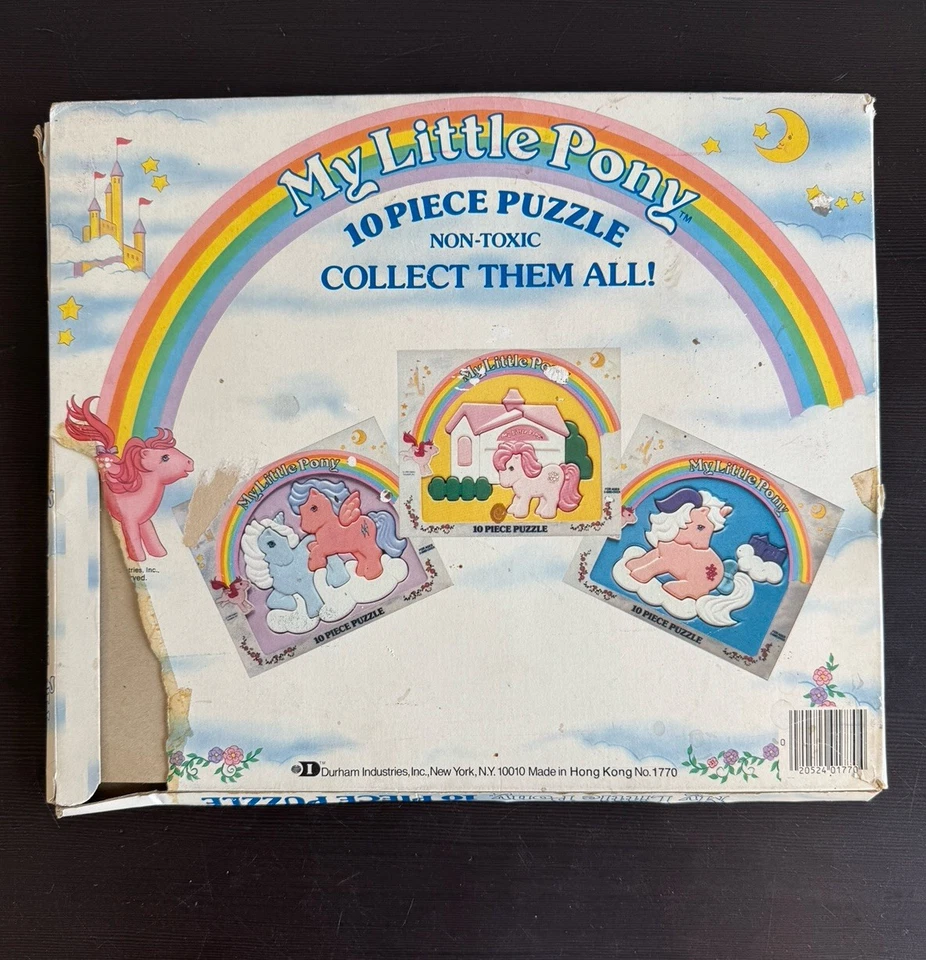 Puzzle My Little Pony Vintage 10 Piezas Hasbro 1984 Completo En Caja Juguete Años 80 Foto 4 de 4