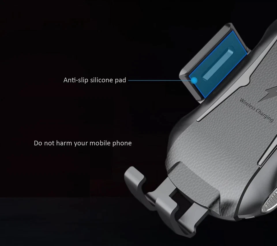 Wireless Fast Charge Car Phone Holder Universal Windscreen Dashboard Air Vent UK - Image 4 of 4