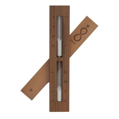 HSE Cedar Box Sauna Sand Timer - 15 Minutes - Choose Your Sand Color (15 Minu...