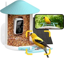 by Birdfy Smart Bird Feeder with Camera – AI Identifies Birds Species 2MP Night 