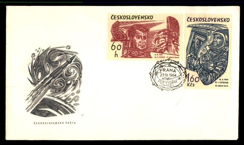 Mayfairstamps Czechoslovakia 1964 dual Prague space Cover cca_17299