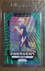 2024 Panini Prizm - Emergent Drake Maye #4 Green Wave Prizm (RC)