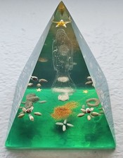 Orgonite Pyramid Platinum Gold Silver Roman Coins Prosperity Abundance Generator