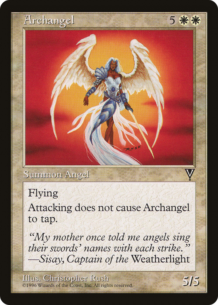Archangel (MP) Visions VIS Magic MTG