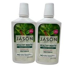 JASON Healthy Mouth Fresh Breath Cinnamon Mouthwash 16oz, Lot of 2