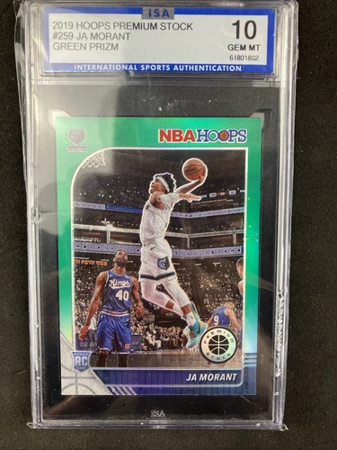 2019-20 Panini NBA Hoops Premium Stock - Ja Morant #259 Green Prizm (RC)