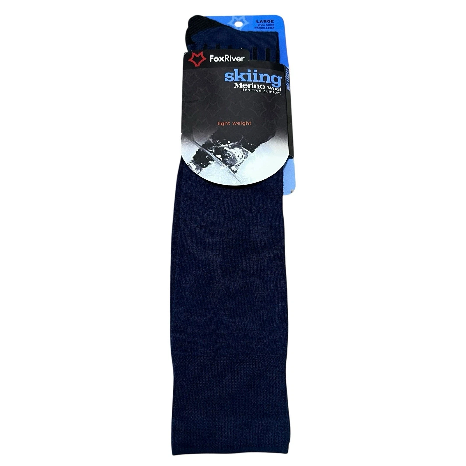 Fox River Merino Wool Skiing Socks Over The Calf Lightweight Itch-Free Large USA