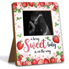 ALodr Strawberry Baby Shower Decorations, Baby Shower Sign Picture Frame, Be...
