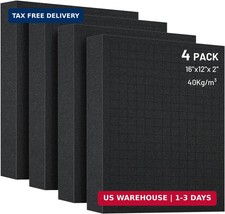 4 PCS 16x12x2 Inch Pick and Pluck Foam Inserts for Cases - Professional-Grade To