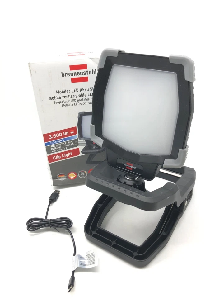 Projecteur LED portable à batterie CL 4050 MA Clip, 3 800 lm, IP65 Brennenstuhl - Photo 2/4