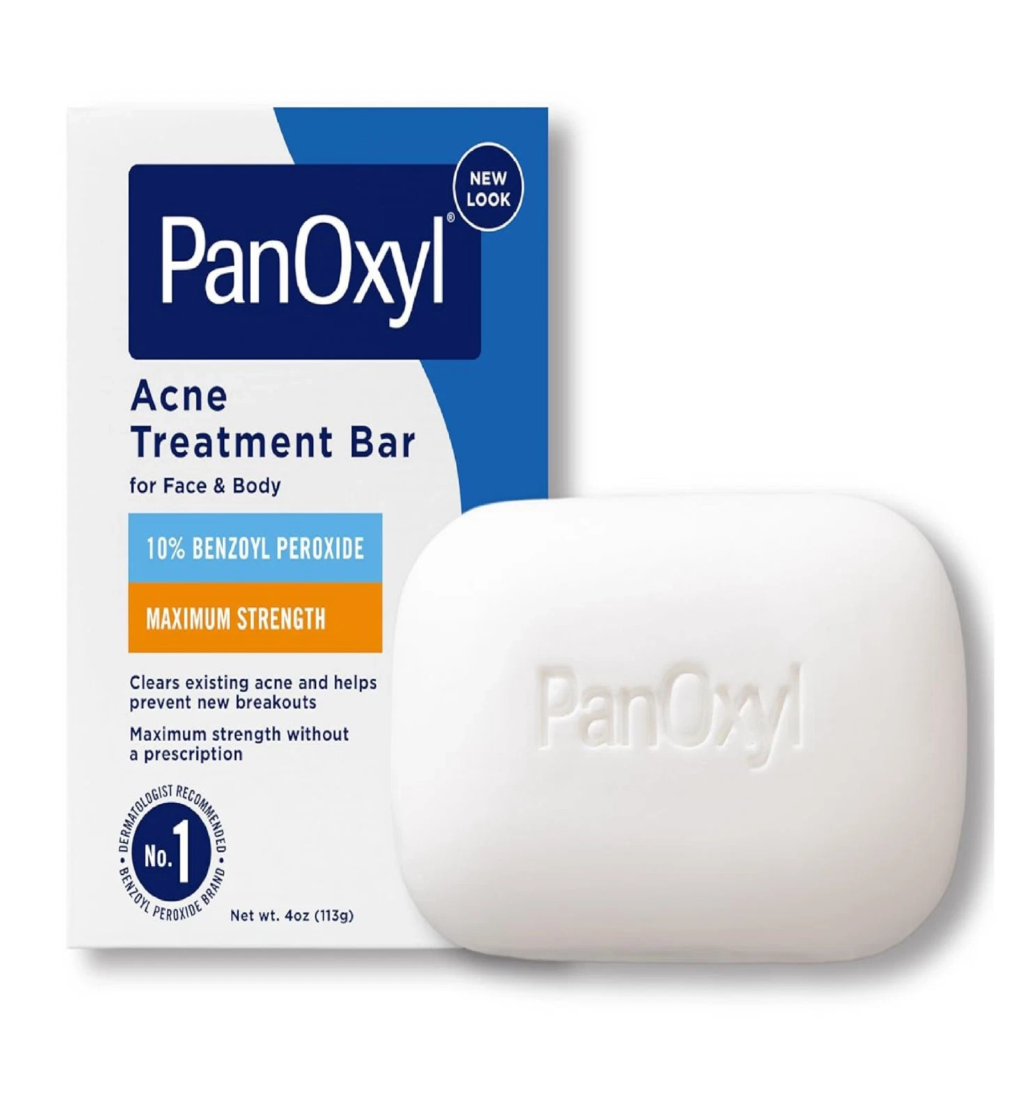 Panoxyl Acne Treatment Bar with 10% Benzoyl Peroxide, Maximum Strength Acne Bar