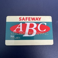 Safeway Supermarket ABC Store Card Customer Loyalty Card (Chelsea)