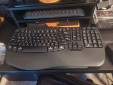 MEETION Wave Ergonomic Computer Keyboard & Mouse Wireless Combo Set USBBluetooth