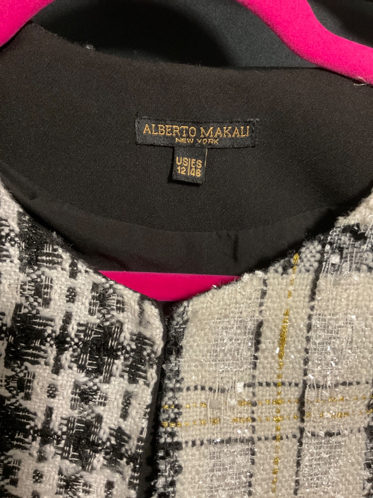 ALBERTO MAKALI  metallic patchwork designer Dress… - image 3