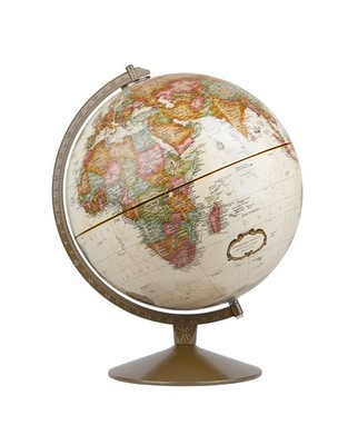 Replogle Globes Franklin World Globe, Antique Ocean, 12-Inch Small, Off-white 
