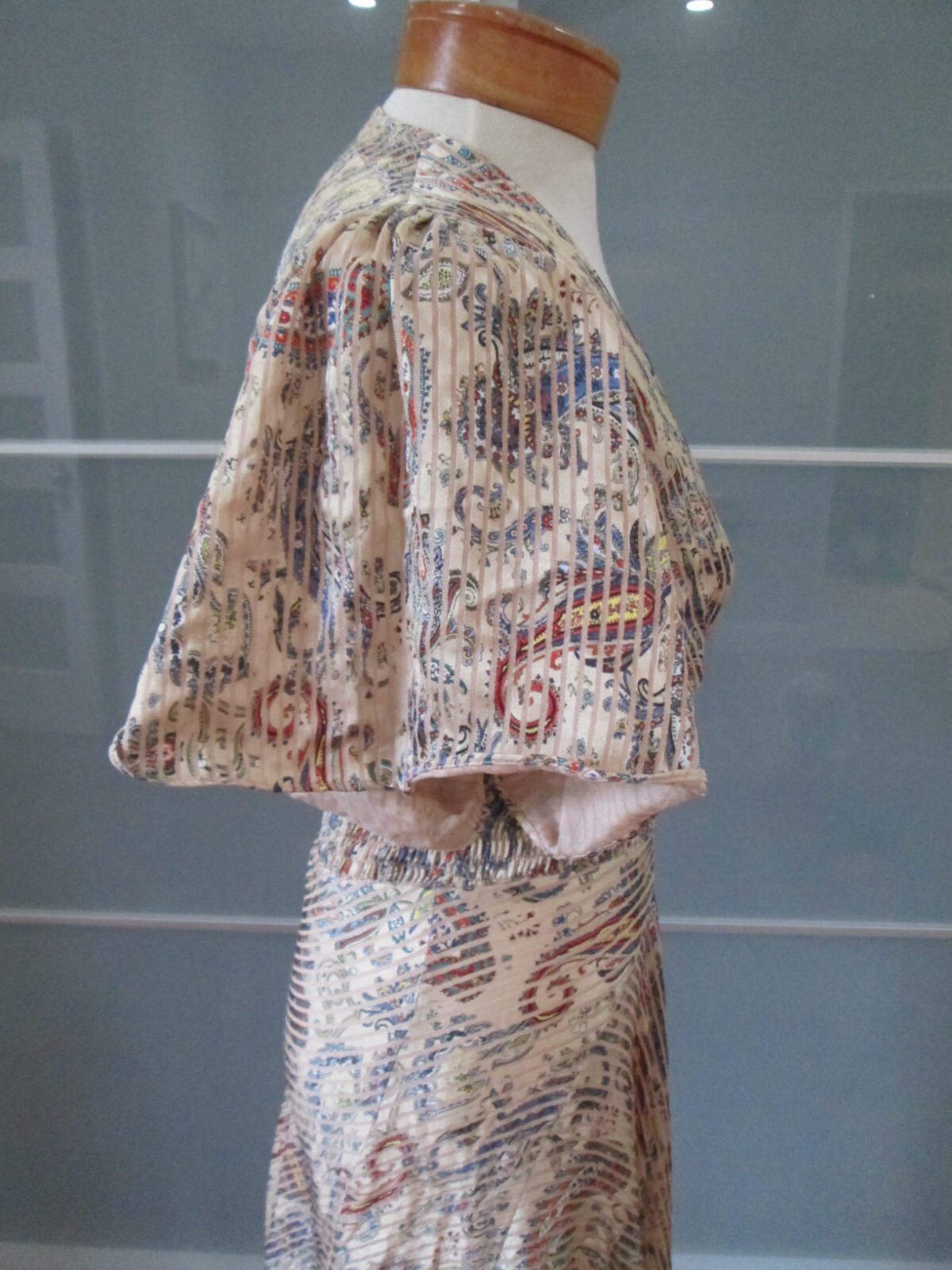 MAJE Rachel Paisley Smocked Waist Asymmetrical Maxi Dress Size 2