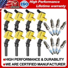8Pack Ignition Coil+Spark Plug For LincoLn Town Car Grand Marquis 4.6L 1998-2011