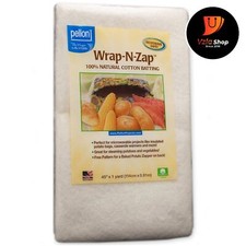 Natural Wrap-N-Zap Cotton Quilt Batting, 45 by 36-Inch 1 Pack